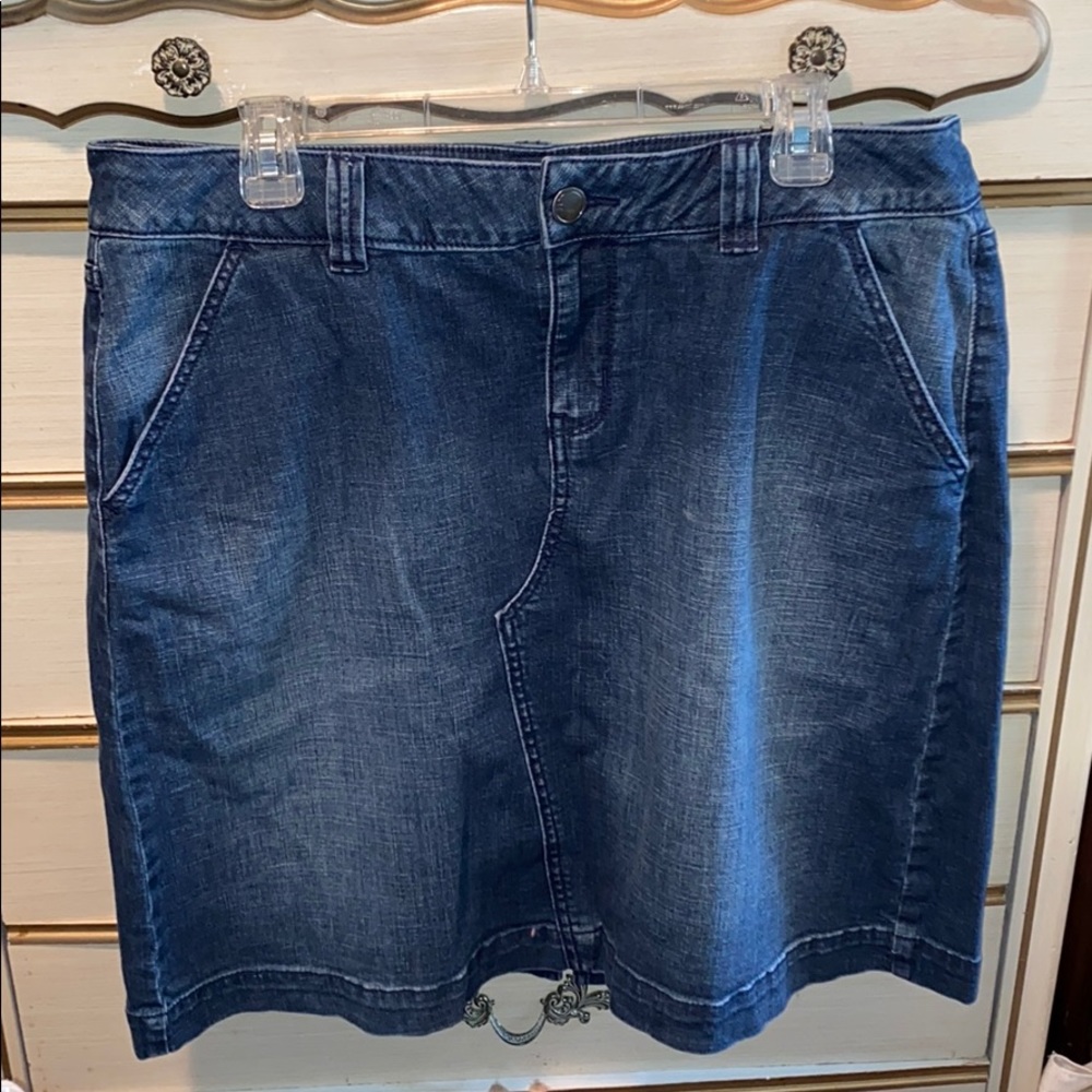 Lane Bryant denim jean skirt